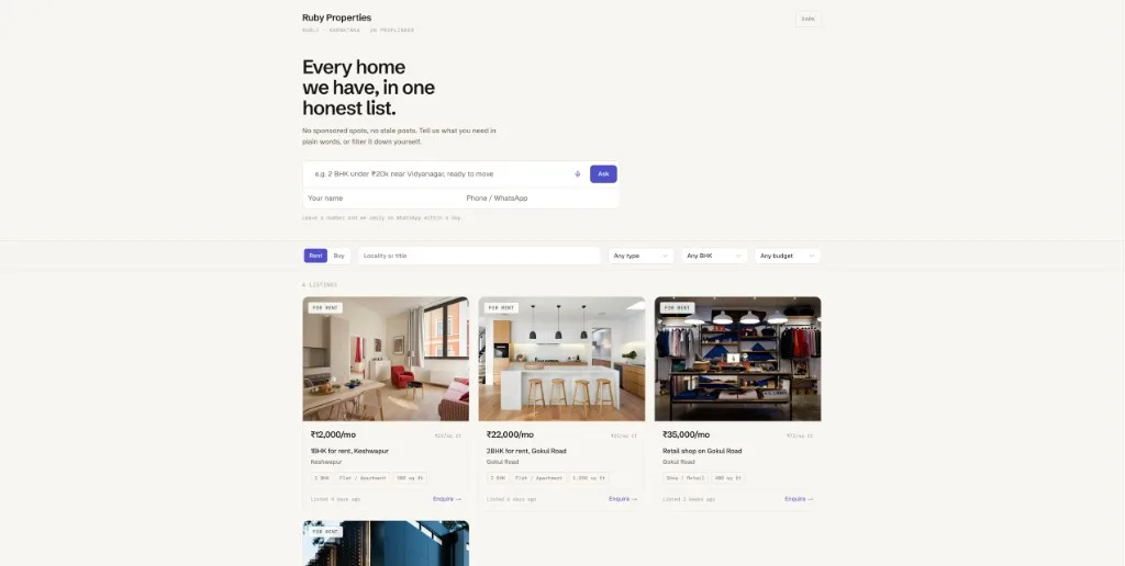 Ruby Properties public catalog